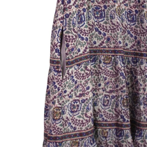 Sea New York Purple Floral Midi Dress Size Xtra Small - Picture 5 of 11